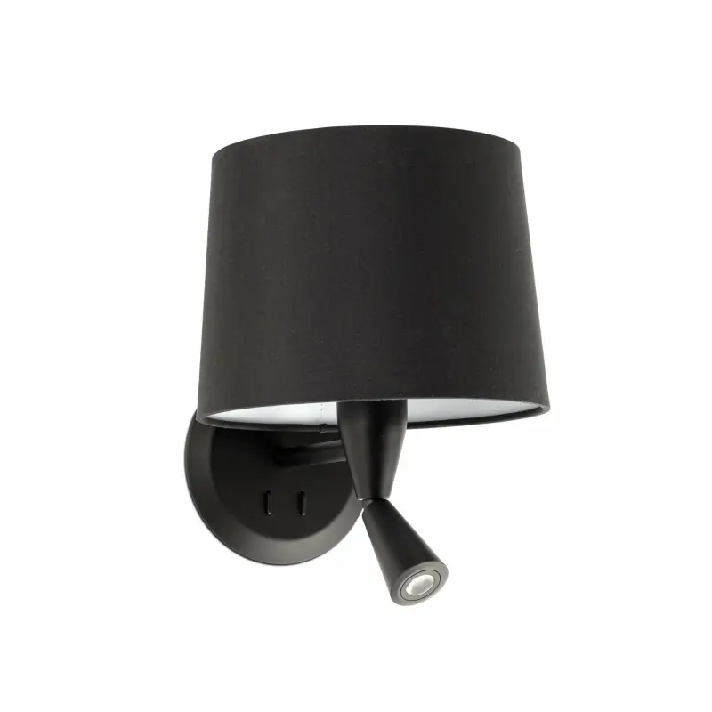 CONGA Lampe applique avec lecteur noire/noire