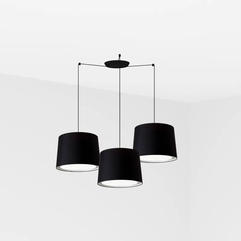 CONGA 3L Lampe suspension noire
