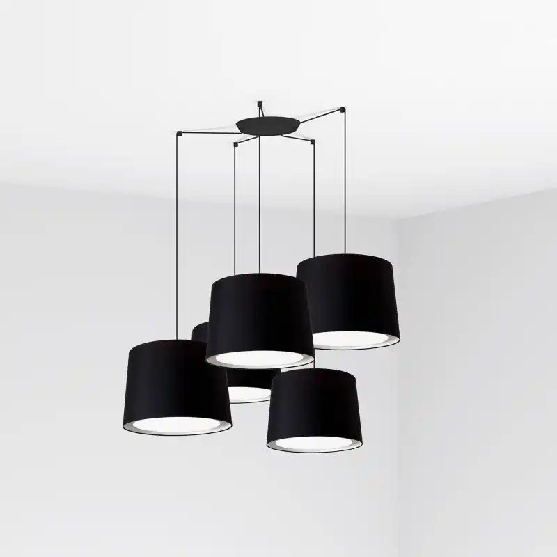 CONGA 5L Lampe suspension noire