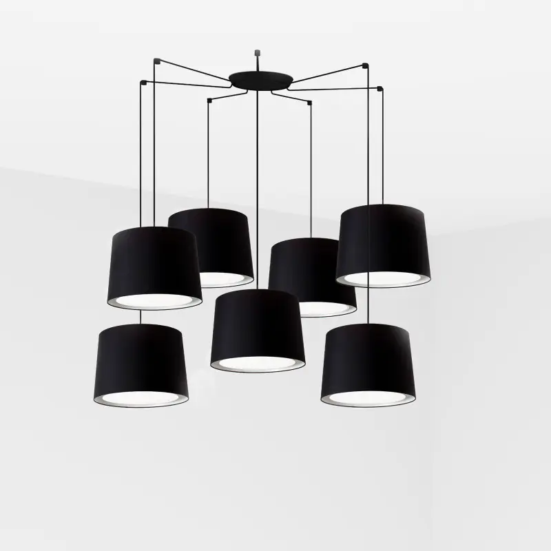 CONGA 7L Lampe suspension noire