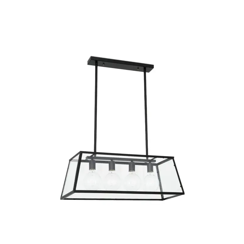 ROSE 4L Lampe suspension télescopique noire