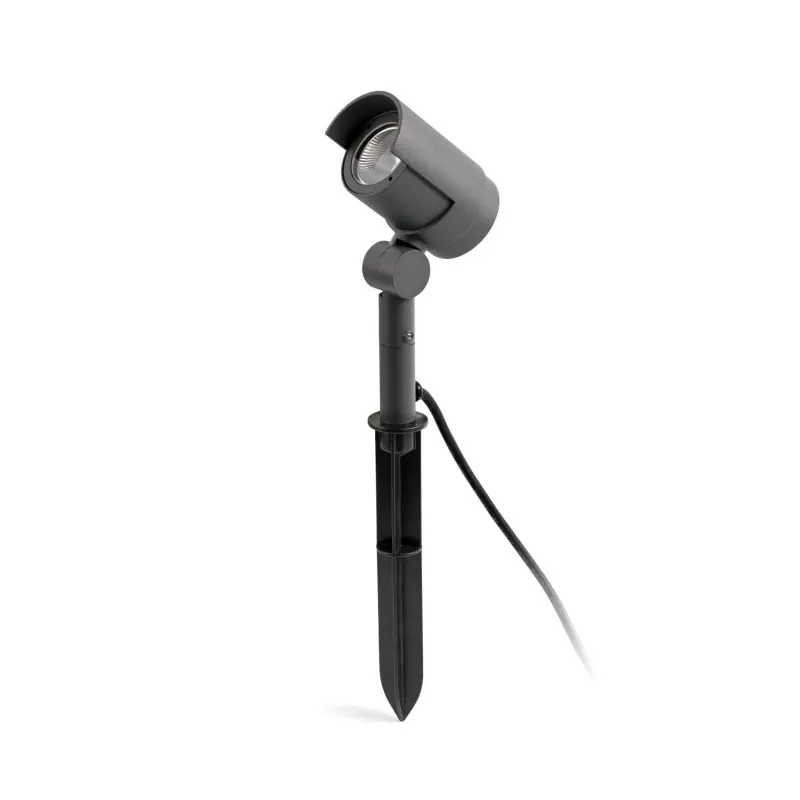 FOC 210 Lampe projecteur avec piquet gris foncé