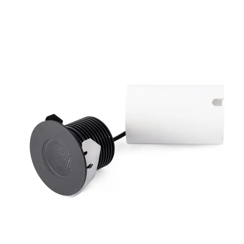 GRUND 80 Lampe encastrable noire 7W 2700K