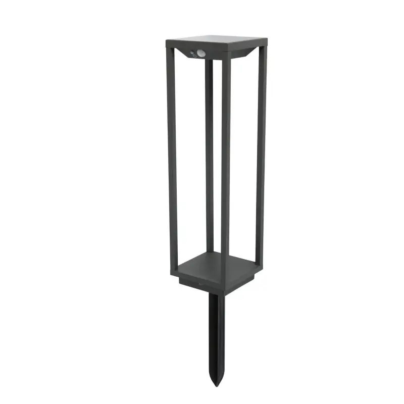 SAURA Lampe borne solaire gris foncé