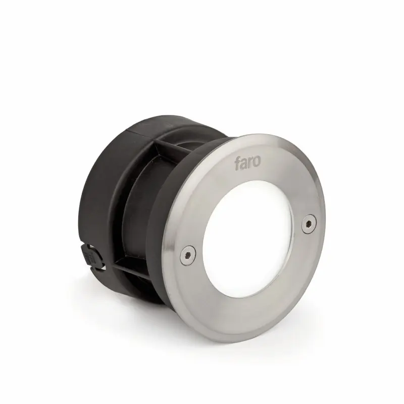 LED 18 R Lampe encastrable ronde inox 6000K