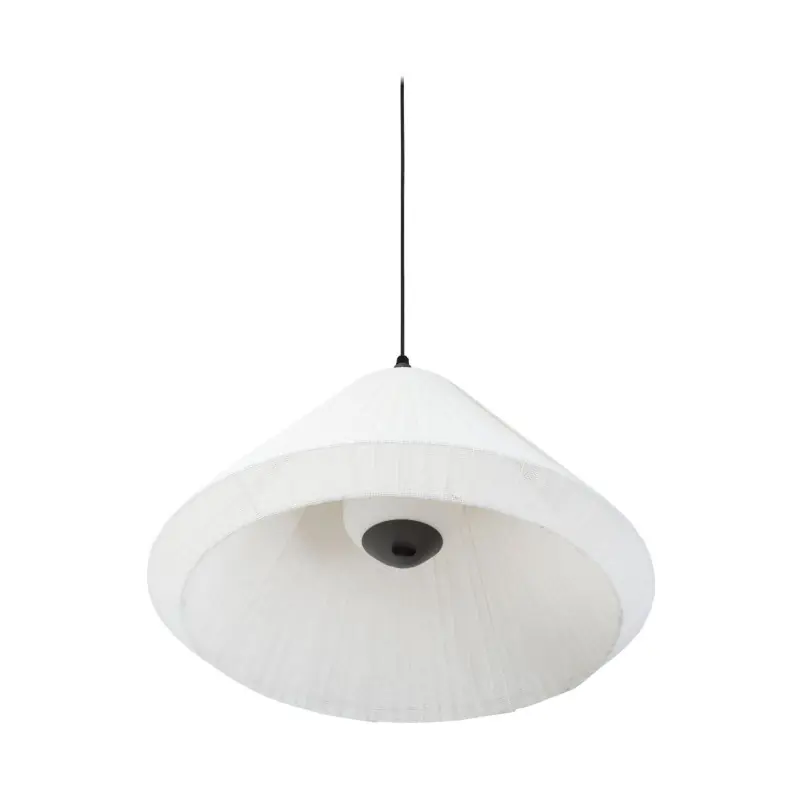 SAIGON OUT Lampe suspension grise/blanche mat T70 hole cap