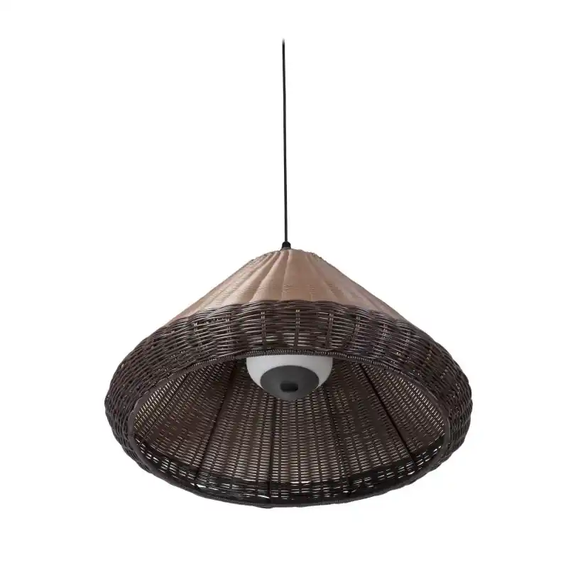 SAIGON OUT Lampe suspension grise/marron W70 hole cap