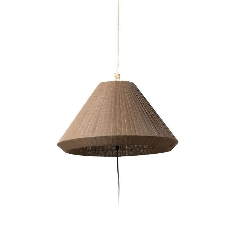 SAIGON OUT Lampe portable et suspension grise/marron T70 hole cap