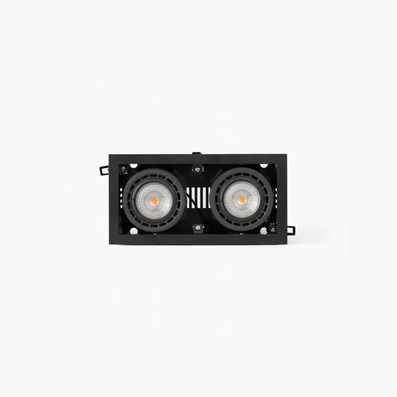 NANO COLIN-2 encastrable noir avec encadrement 14-26W 3000K 56°