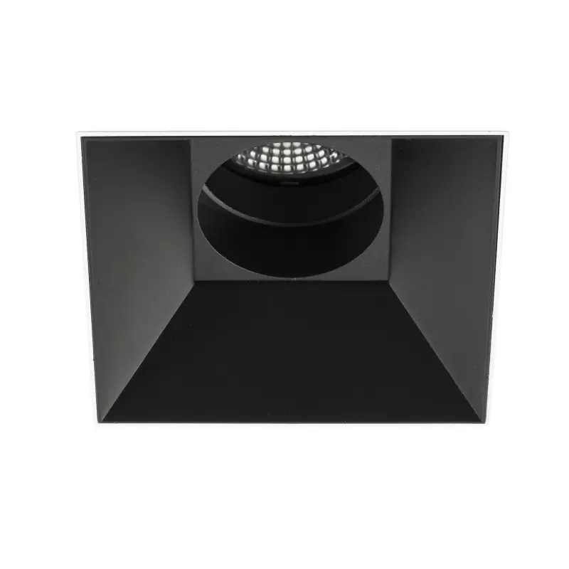 DEEP60 Encastrable carré sens cadre noir 15° 4000K CRI95 stripy