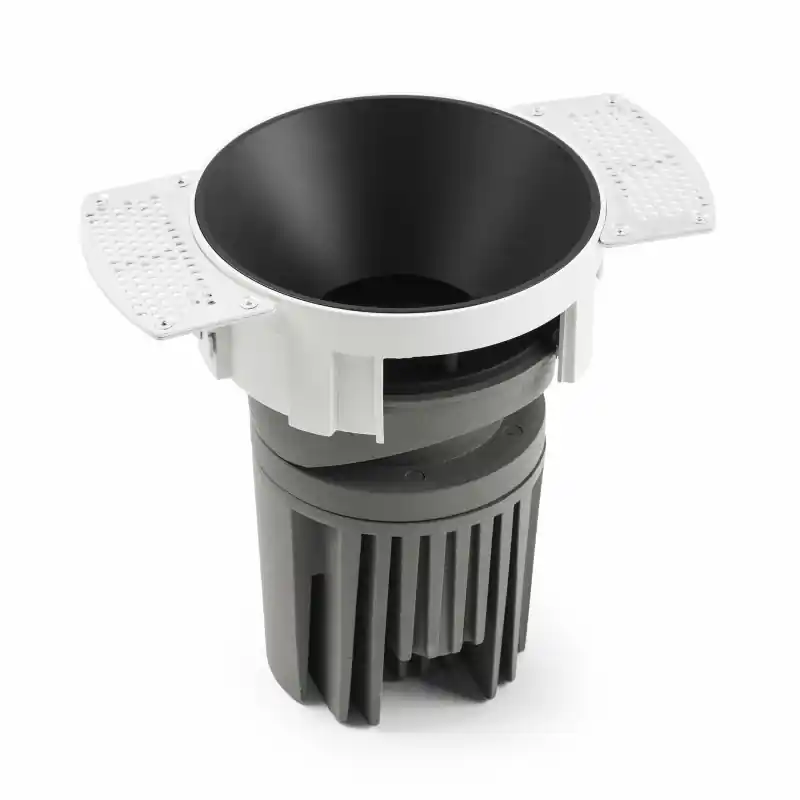 DEEP90 Encastrable rond sens cadre noir 15° 2700K honeycomb