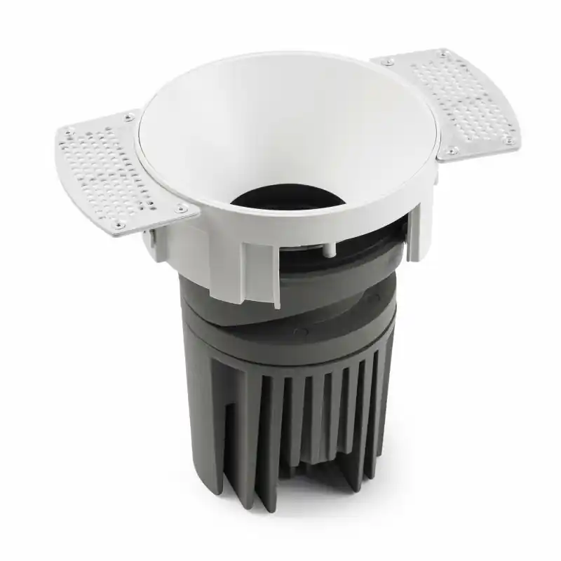 DEEP90 Encastrable rond sens cadre blanc 60° 3000K CRI95 honeycomb