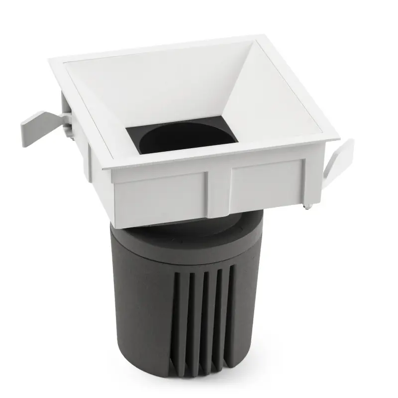 DEEP90 Encastrable carré blanc 15° 4000K CRI95