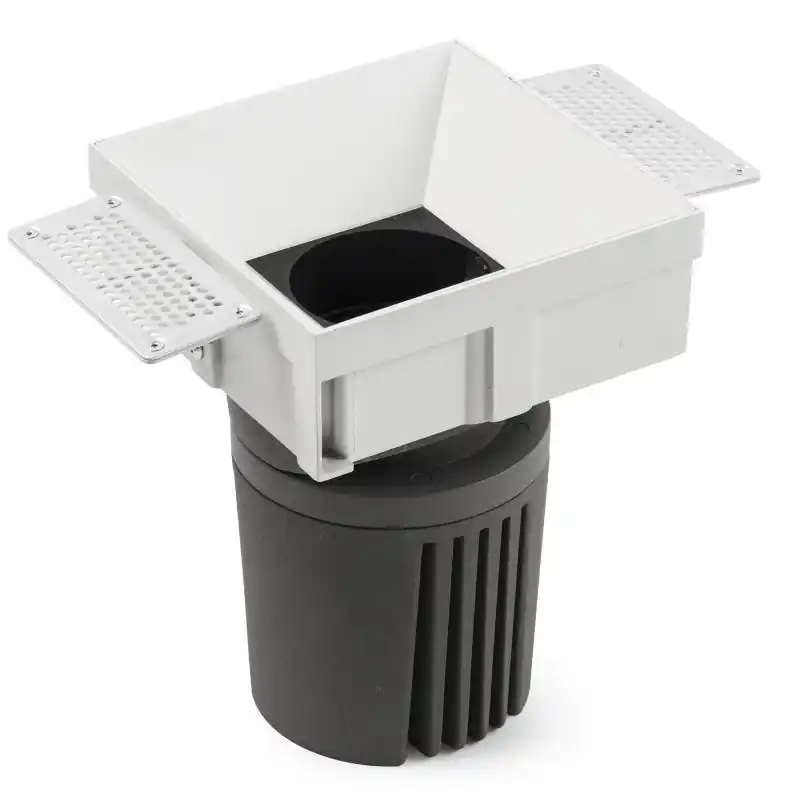 DEEP90 Encastrable carré sens cadre blanc 60° 4000K CRI95