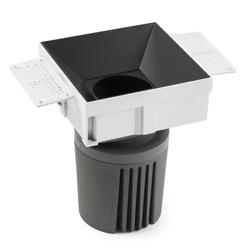 DEEP90 Encastrable carré sens cadre noir 60° 4000K CRI95