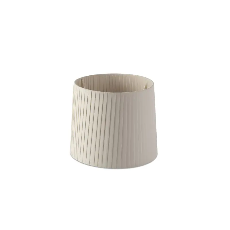 Abat-jour enrubanné beige ø250*200