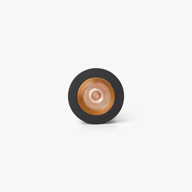 UNO downlight encastrable noir/or 8W 11° 2700K CRI90 dali