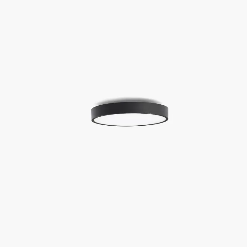 DOMIO surface noir Ø400 36W opal 4000K CRI80