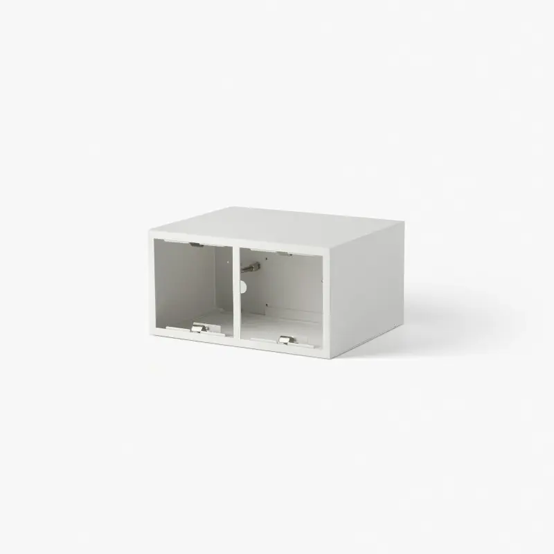 PODIUM Boîtier de surface blanc 2L
