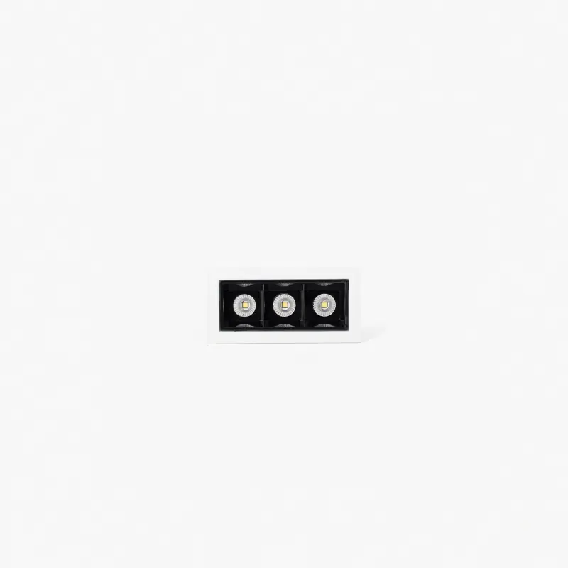 TROOP encastrable 3x2W blanc-noir 36° 4000K CRI90