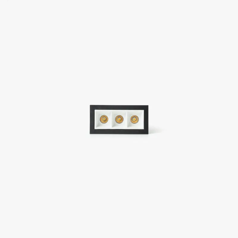 TROOP encastrable 3x2W noir-blanc 48° 4000K CRI90