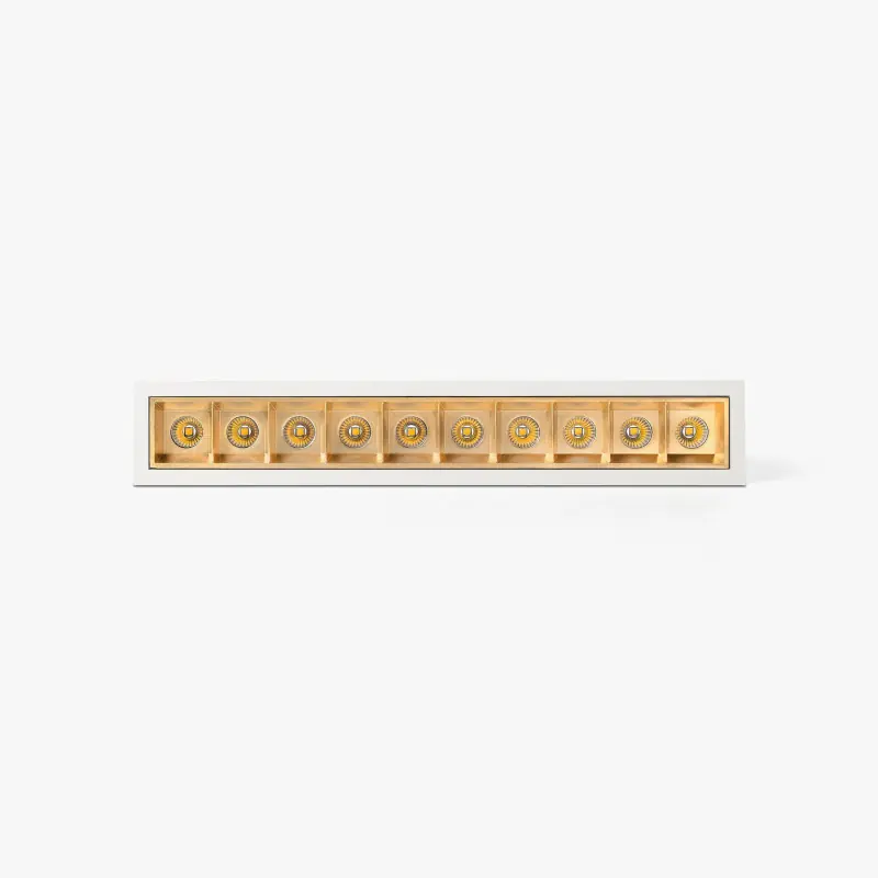TROOP encastrable 10x2W blanc-or 48° 4000K CRI90