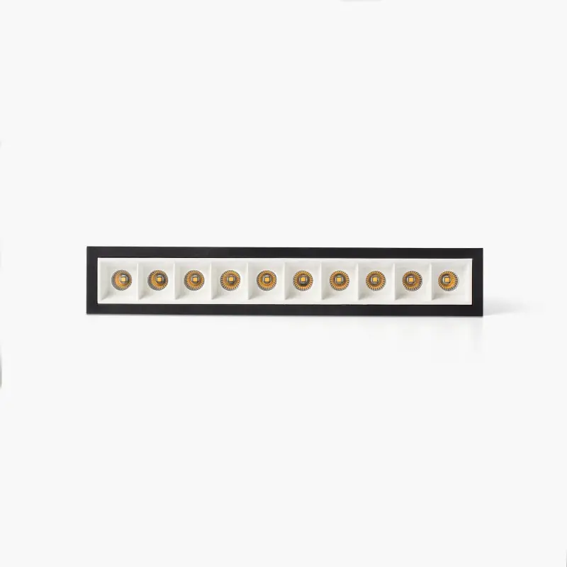 TROOP encastrable 10x2W noir-blanc 15° 3000K CRI90
