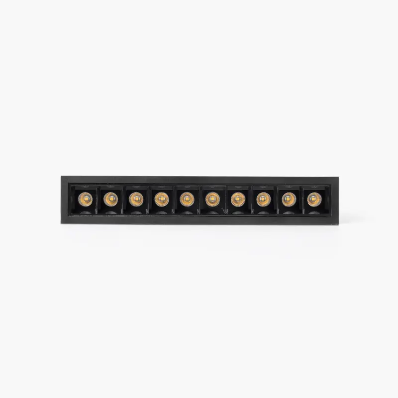 TROOP encastrable 10x2W noir-noir 15° 2700K CRI90