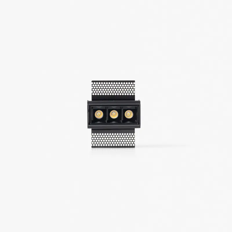 TROOP encastrable 3x2W noir 48° trimless 2700K CRI90