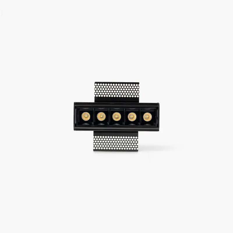 TROOP encastrable 5x2W noir 15° trimless 3000K CRI90