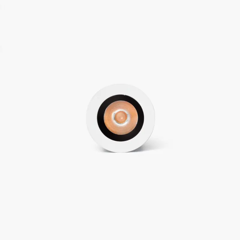 UNO downlight encastrable blanc/noir 8W 24° 3000K CRI90