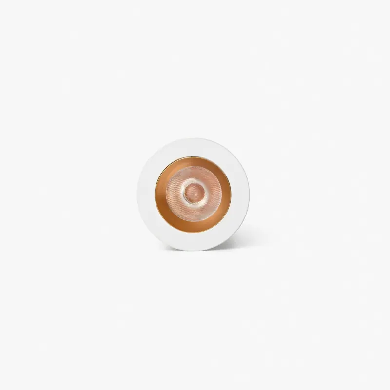 UNO downlight encastrable blanc/or 8W 24° 2700K CRI90