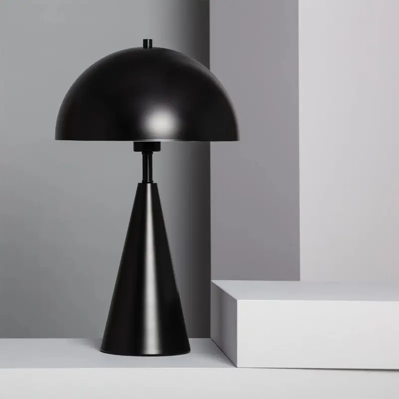 Lampe à poser métal noir culot e27