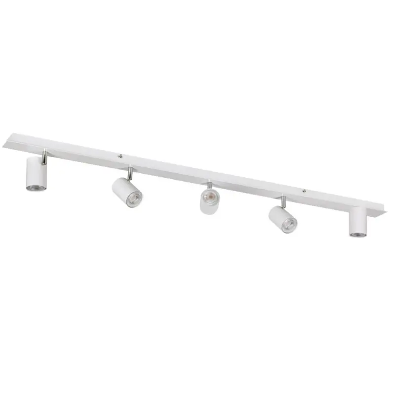 Plafonnier blanc applique 5 têtes orientables-EVALO EL-5I W-SR