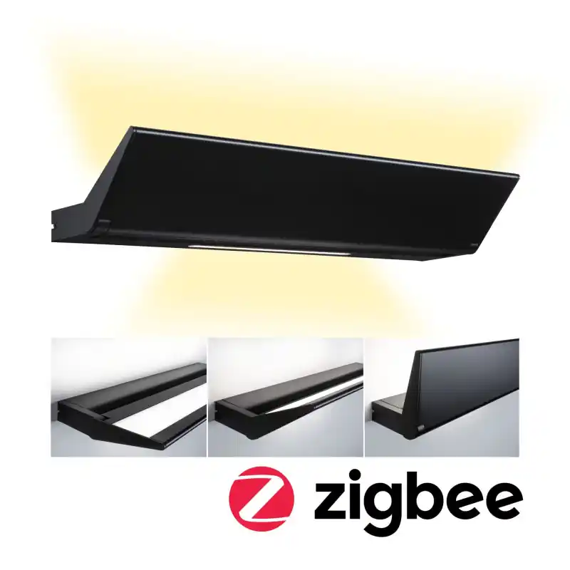 LM Ranva App ZB TunW LED 15 W Noir mat 230 V Alu