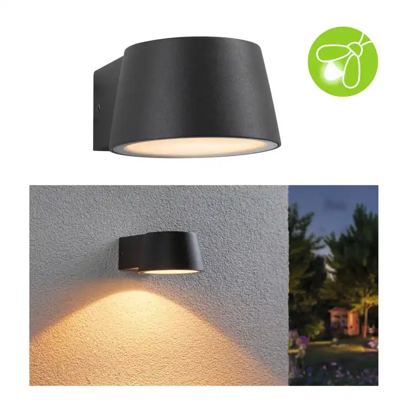 Applique extérieure 230 V Capea IP44 2200K Alu anthracite resp. insectes