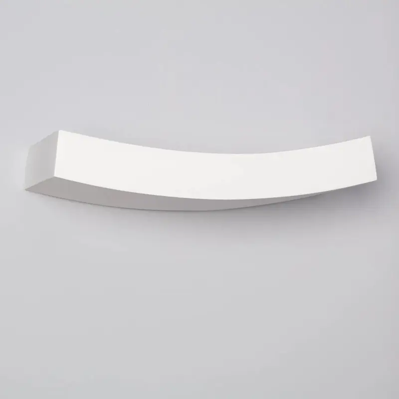 Applique blanche incurvé simple éclairage plâtres culot r7s