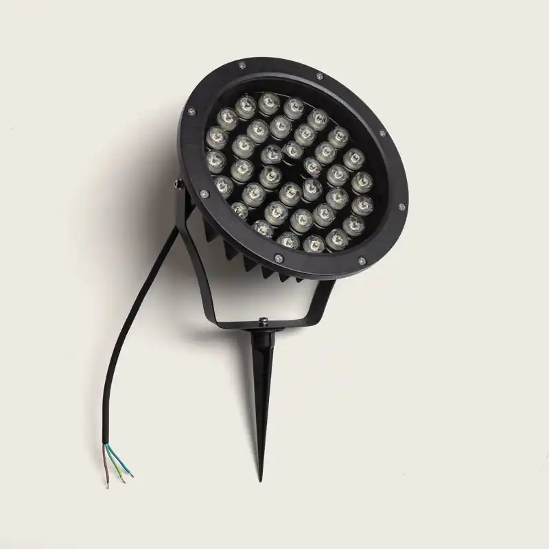 Projecteur spot piquet 36w led 220v ip67 jardin rocaille et massif