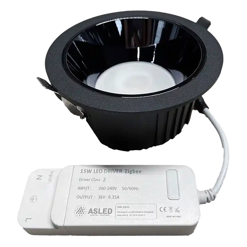 DOWNLIGHT MIRO Spot encastrable avec réflecteur basse luminance 9W SEERA NOIR