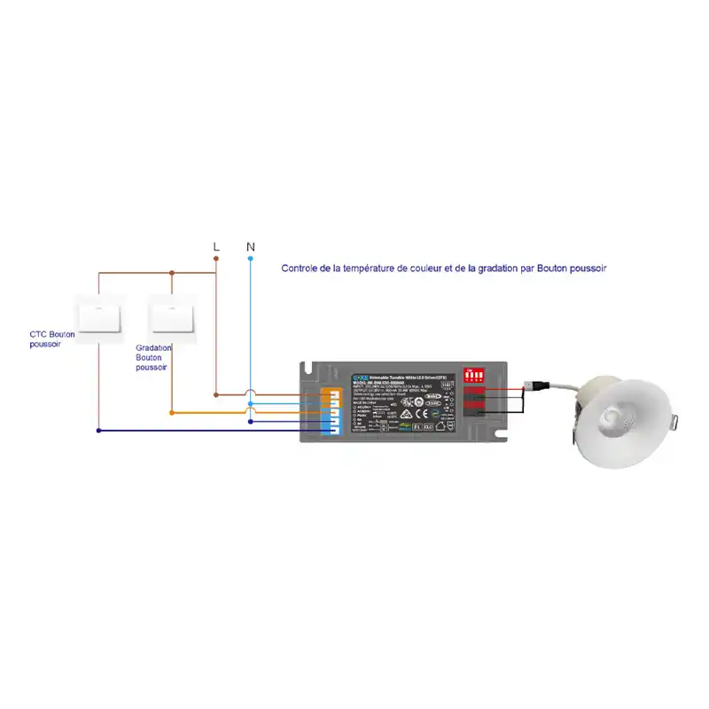 ALIMENTATION Option driver DALI DT8