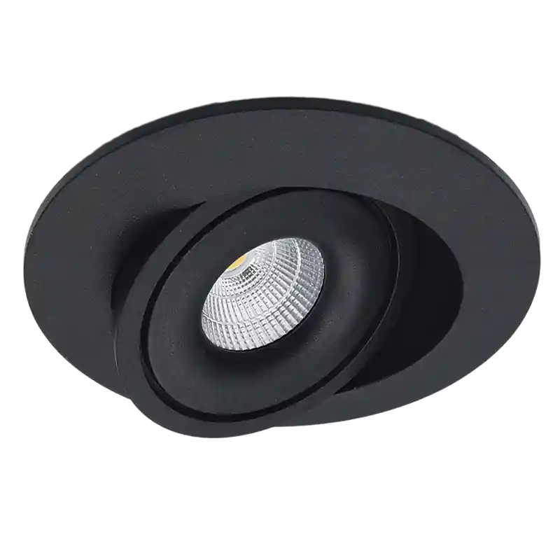 SPOT SWING luminaire encastré 7W noir