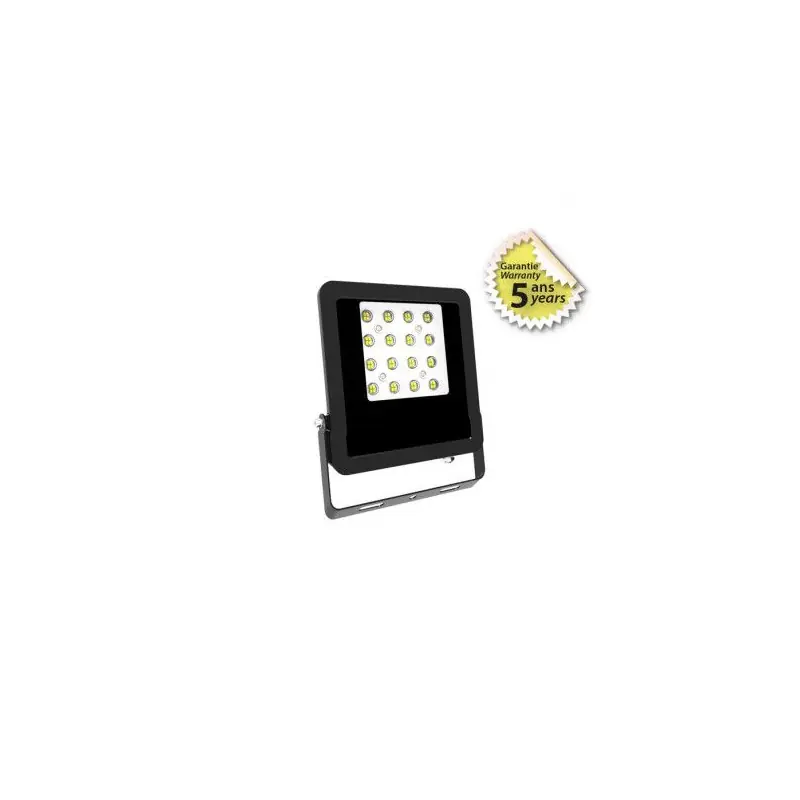 PROJECTEUR LED ASYMÉTRIQUE NOIR 50W 4000K GARANTIE 5 ANS