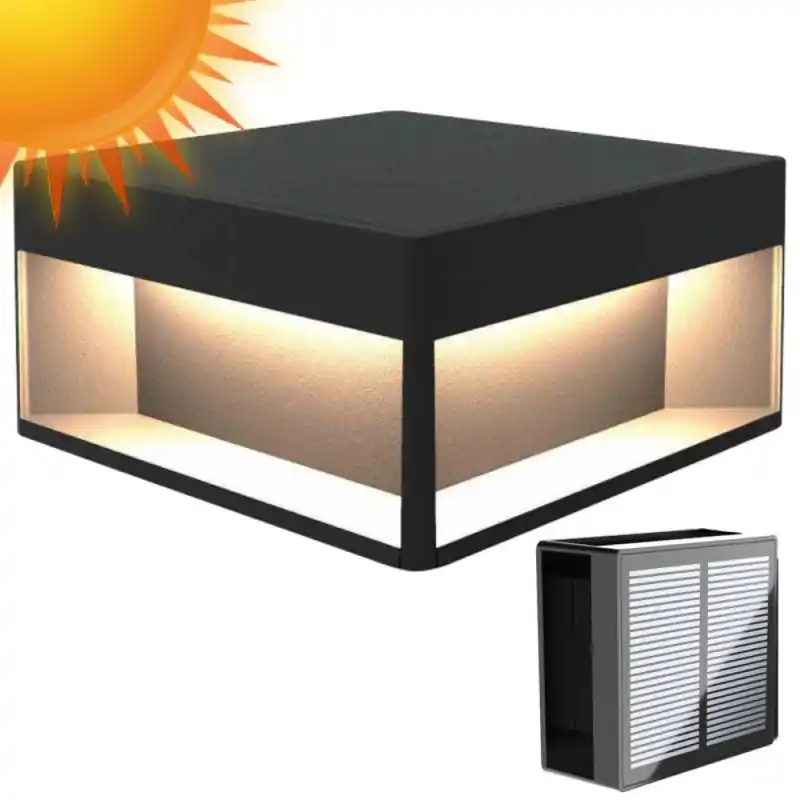 balise solaire 5w-20cm-cct-ip65-300 lumens poteau colonne