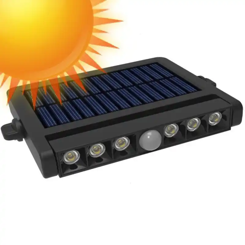 Applique solaire détecteur de présence led orientable-4000k-500lm-ip54