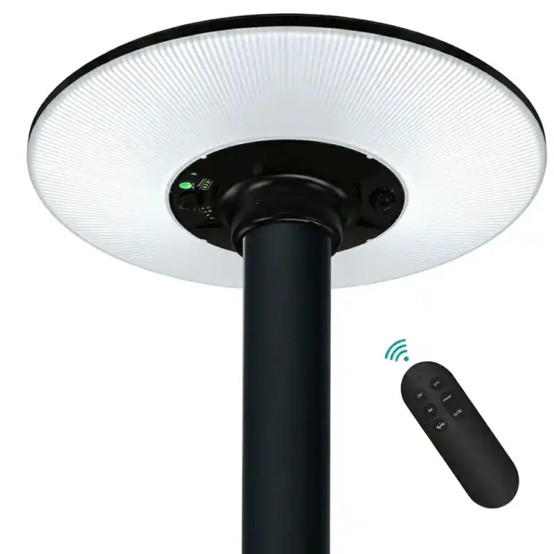 Lampadaire LED Solaire 250cm 3CCT 2800Lm Capteur PIR + Télécommande IP65