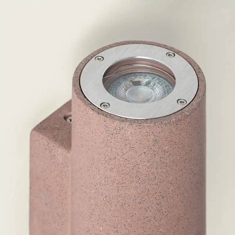 Applique murale double spot gu10 étanche ip65-4 couleurs