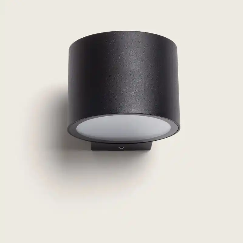 Applique murale extérieur noire éclairage bas led 6w-3000k