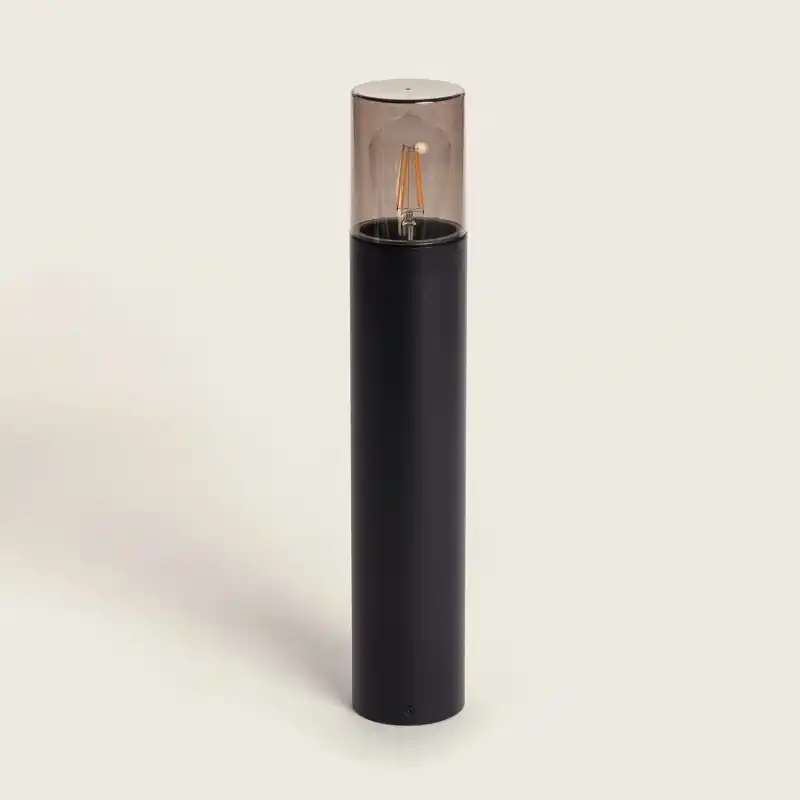 Borne potelet de jardin noire 50cm culot e27 ip44 220v