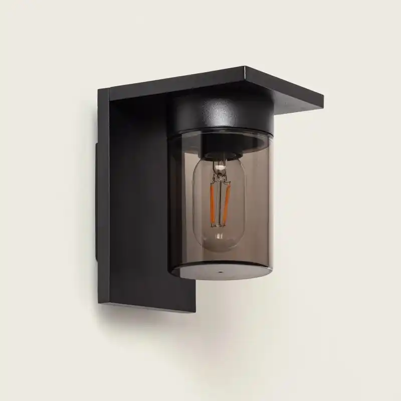 Applique murale noire culot e27 ip44 220v