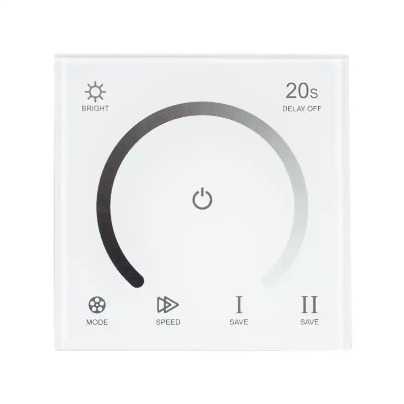 Contrôleur variateur mono tactile mural ruban led 12v/24v
